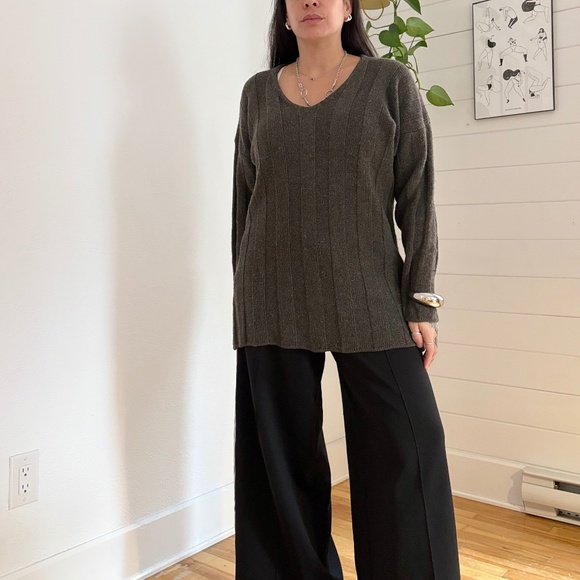 Sisley wool knit oversized sweater - Picture 2 of 6